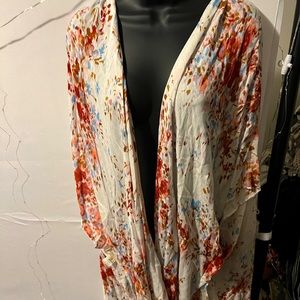 Floral print cover up